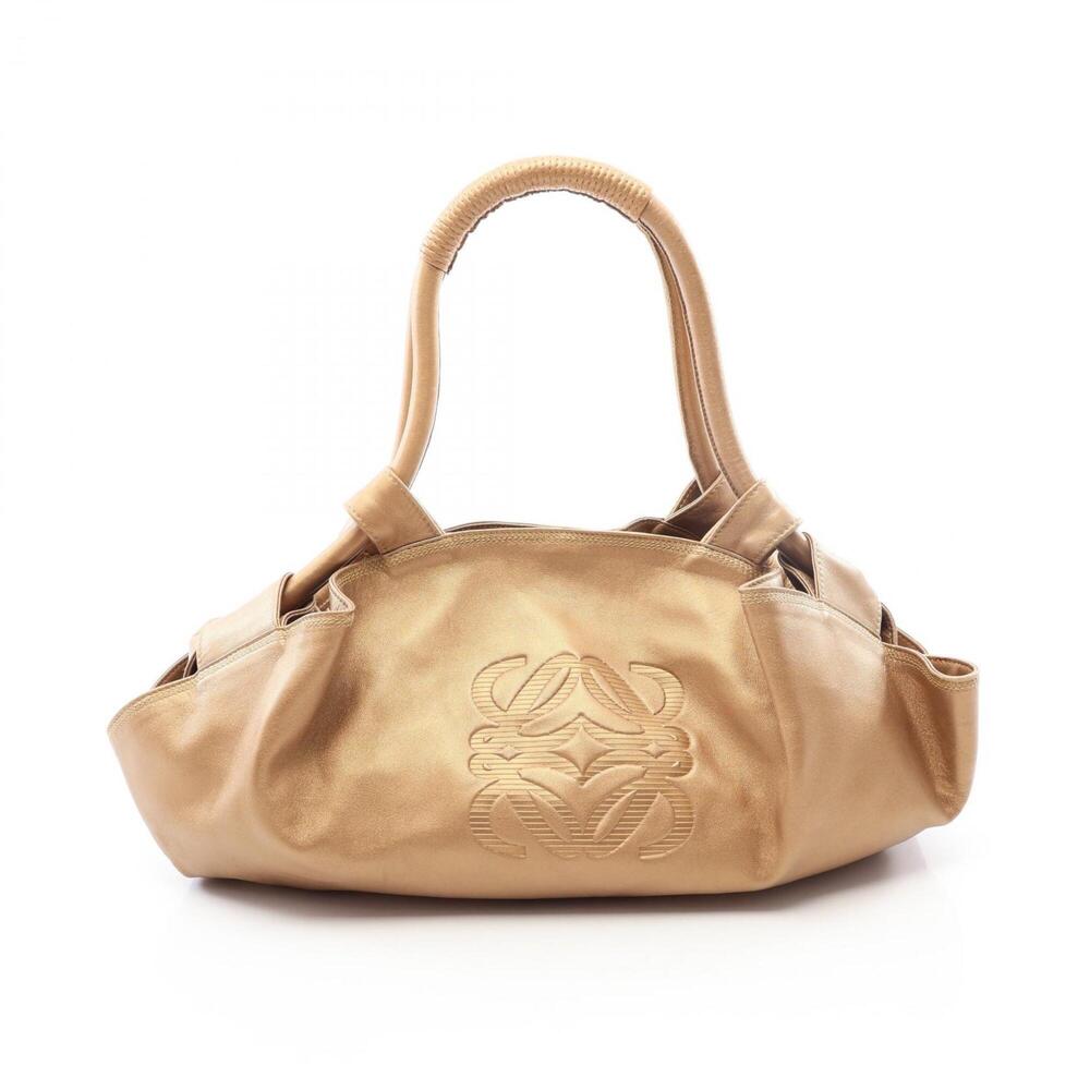 Loewe Nappa Aire Handbag, Leather, Women's, Gold Tone